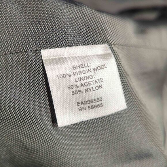 Classiques Entier Atelier Gray Blazer 100% Virgin Wool Woman's Size 10 - Picture 13 of 15